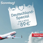 Inlandsflüge Hin- und Rückflug ab 89€ bis zum 9.6.2013