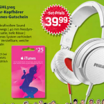 Philips SHL3105 Over-Ear-Kopfhörer + gratis 25€ iTunes Guthaben für 39,99€
