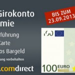 Comdirect Girokonto: 100€ Feierprämie bei Eröffnung eines Girokontos