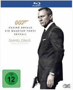 Daniel Craig James Bond 007 Bluray Box mit 3 Filmen