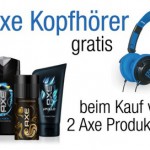Gratis Kopfhörer beim Kauf von 2 Axe Produkten bei Amazon