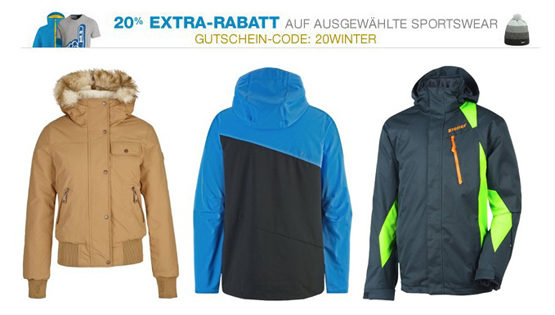 20 Prozent Extra-Rabatt auf ausgewählte Sportswear bei Amazon