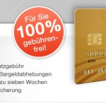 Beitragsfreie und dauerhaft kostenlose Mastercard Gold Kreditkarte + 40€ Amazon-Gutschein