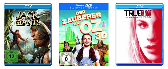 DVD & Blu-ray Angebote der KW44 - True Blood Staffel 5, Jack and the Giants, Der Zauberer von Oz und mehr