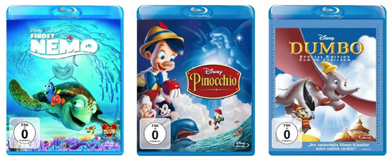Disney Klassiker auf Blu-ray für unter 10€ je Film