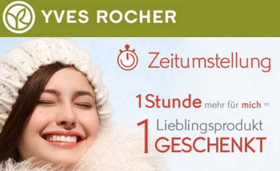 Euer 1. Produkt im Warenkorb heute gratis bei Yves Rocher bekommen