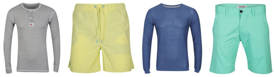 Günstige Shorts und Pullover von Jack and Jones