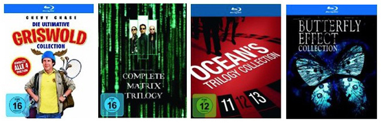 Reduzierte Film-Collections auf DVD und Blu-ray bei Amazon