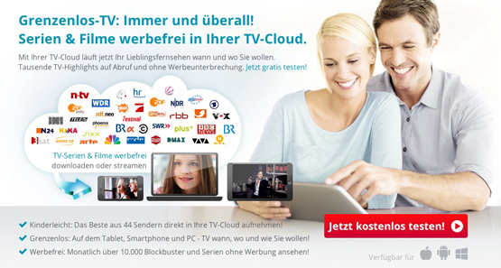 Save.TV 2 Monate lang kostenlos testen - Online-Rekorder mit Streams für 44 Sender