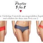 3 Esprit Panties zum Preis von 2 für 19,98€