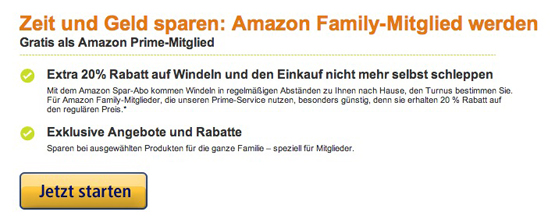 Amazon Prime kostenlos erhalten