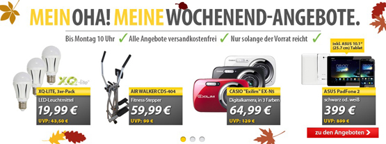 OHA Deals zum Wochenende