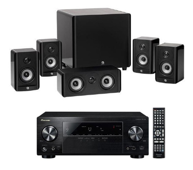 Pioneer VSX-528-K AV-Receiver + Boston A2310HTS 5.1 Lautsprecher-Set