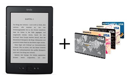 Visa Kreditkarte mit Kindle Reader