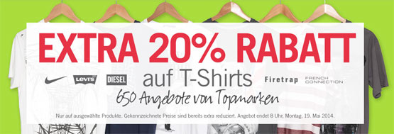 Rabatt T-Shirts Aktion