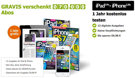 gratis gravis iphone life ipad life zeitung