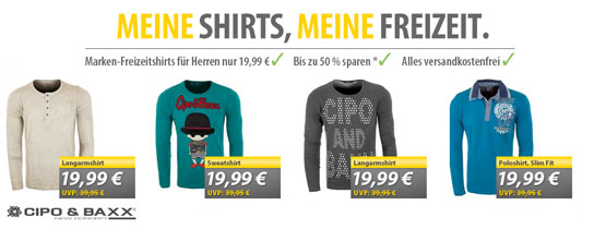 longsleeves cipo & baxx günstig angebot aktion