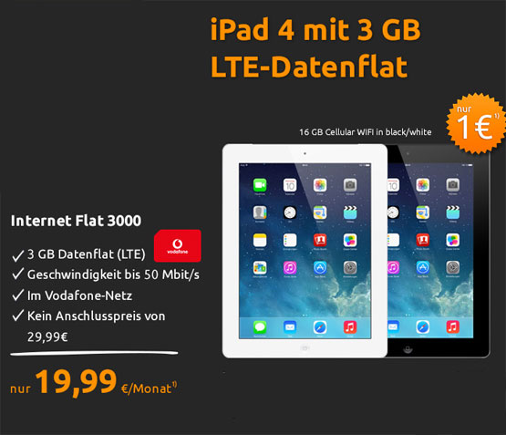 ipad 4 crash-tarife vodafone angebot