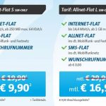 Telekom Allnet-Flat mit 250MB für 10,31€ mtl. oder mit 1GB für 17,31€ mtl.