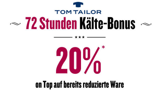 Tom tailor rabatt angebot günstig