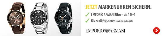 angebot aktion günstig uhren armani emporio schnäppchen