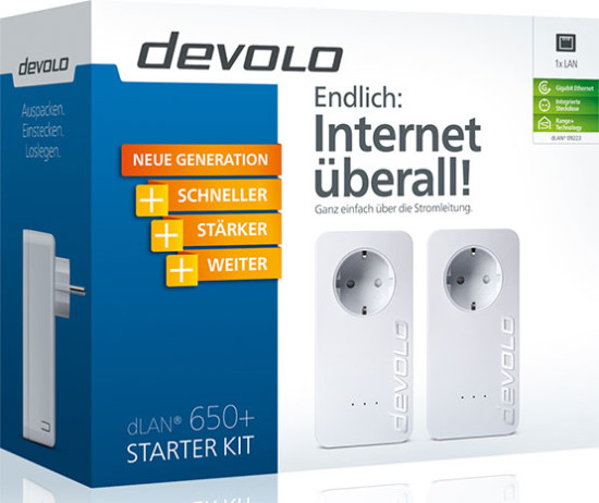 netzwerk devolo powerlan steckdose angebot deal internet