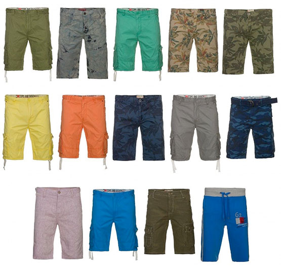 cipo & baxx cargo shorts sommer kurze hose