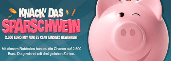 sparschwein rubbellose angebot günstig