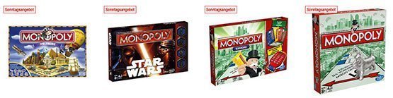 galeria kaufhof monopoly hasbro spiele