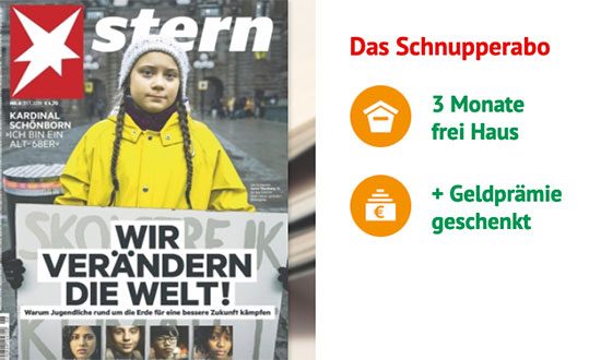 stern zeitschrift abo günstig prämie schnäppchen