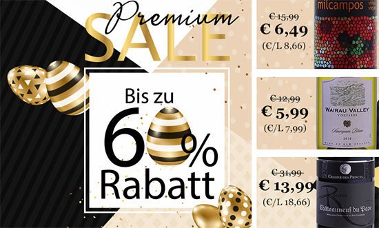 Weinvorteil Sale Premium Angebot Deal Weinflasche sparen