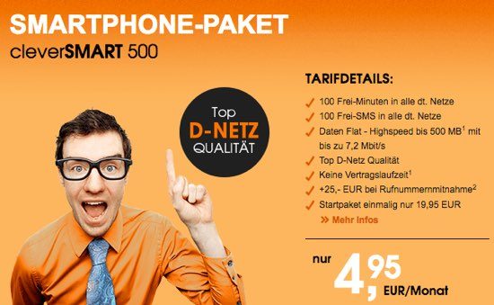 D-Netz angebot günstig flat surfen handyvertrag