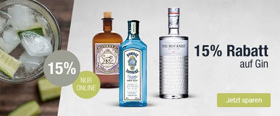 GIn Rabatt Genever Tonic Gin Angebot Deal