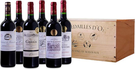 Angebot Wein Bordeaux Frankreich Deal Holzkiste