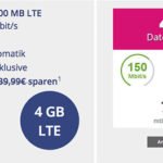 Telekom 4GB LTE für 7,99€ mtl. statt 19,99€