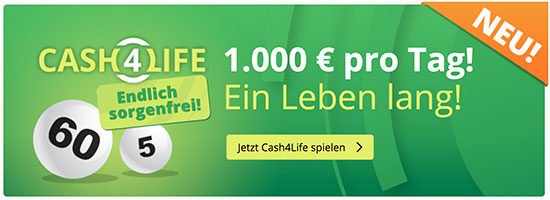 Cash4Life Deal Angebot Sparen