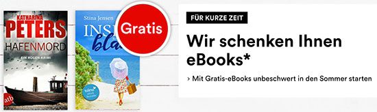 eBook Lesen Bücher geschenkt Deal