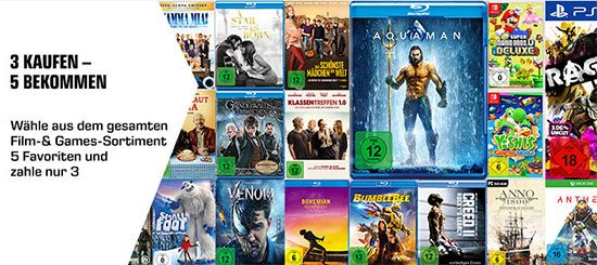 Filme Games Saturn Angebot Deal