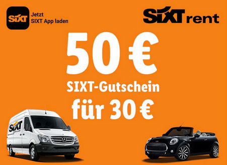 Sixt Gutschein Angebot Deal Sparen