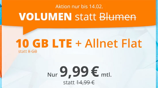 LTE Tarif Deal Angebot Sparen