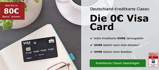 Kreditkarte kostenlos umsonst Deal Angebot