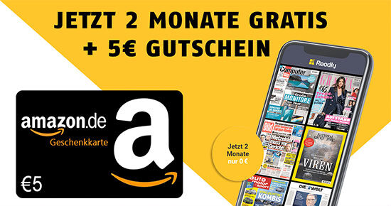 Readly Gutschein Amazon Deal Sparen Rabatt