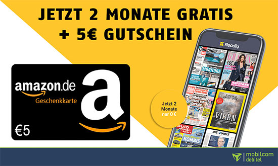 Readly Gutschein Amazon Deal Sparen Rabatt